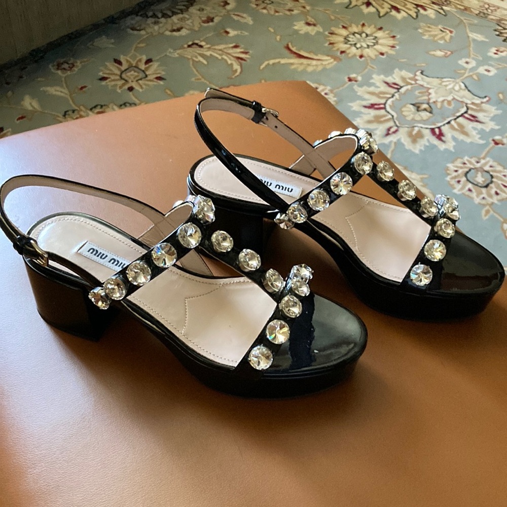 MIU MIU platform sandals